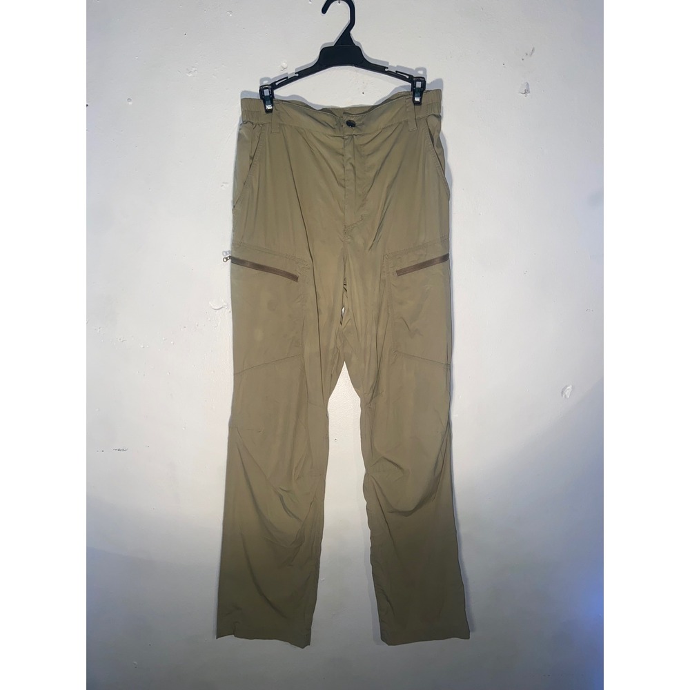 Shallowlulu Mens Cargo Hiking Pants Khaki Tan 30x30 Lightweight Outdoor Trail